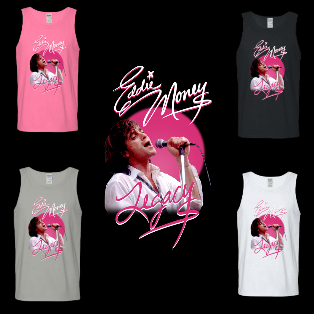 Official Eddie Money Legacy Logo w/Photo Tank Top