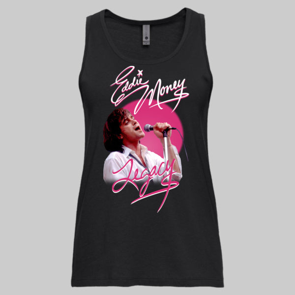Official Eddie Money Legacy Signature w/Photo Ladies Tank Top