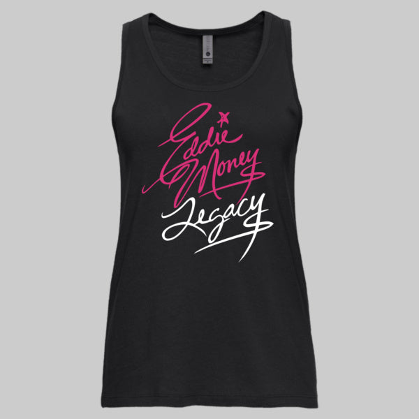 Official Eddie Money Legacy Signature Ladies Tank Top