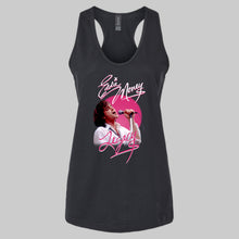 Load image into Gallery viewer, Official Eddie Money Legacy Signature w/Photo Ladies Racerback Tank
