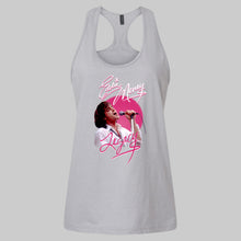 Load image into Gallery viewer, Official Eddie Money Legacy Signature w/Photo Ladies Racerback Tank
