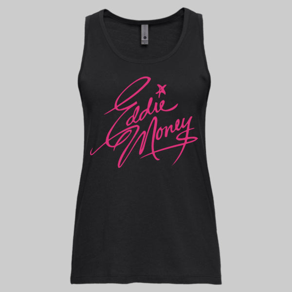 Official Eddie Money Signature Ladies Tank Top