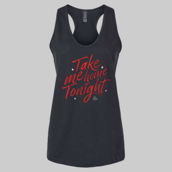 Official Eddie Money Take Me Home 2 Nite Ladies Racerback Tank